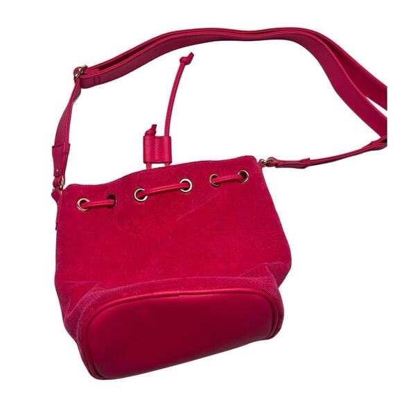 Pink Velour Juicu Couture Bucket Purse Bag - Picture 3 of 5